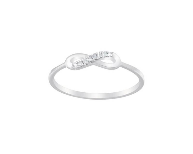 Order & Smile Schmuck Silberring Infinity Ring 925 Silber mit Zirkonia von Order & Smile Schmuck