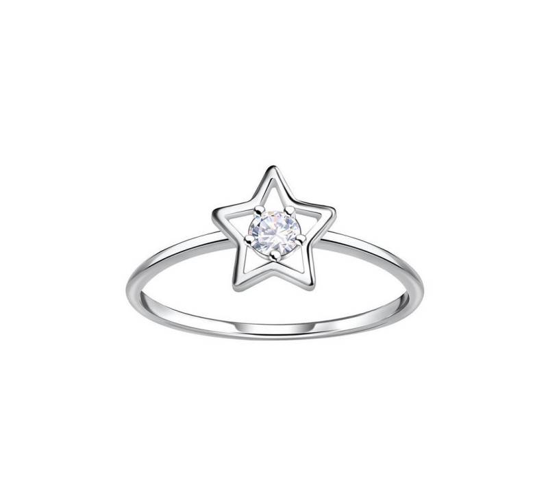 Order & Smile Schmuck Silberring Ring Stern mit Zirkonia: Damenring Silber 925 von Order & Smile Schmuck