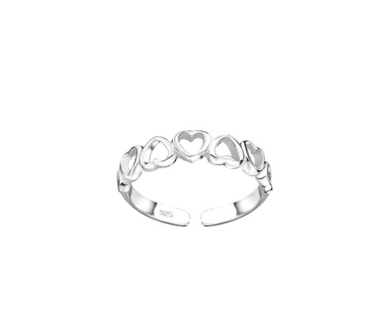 Order & Smile Schmuck Zehenring Herz Zehenring 925 Silber, gestempelt von Order & Smile Schmuck