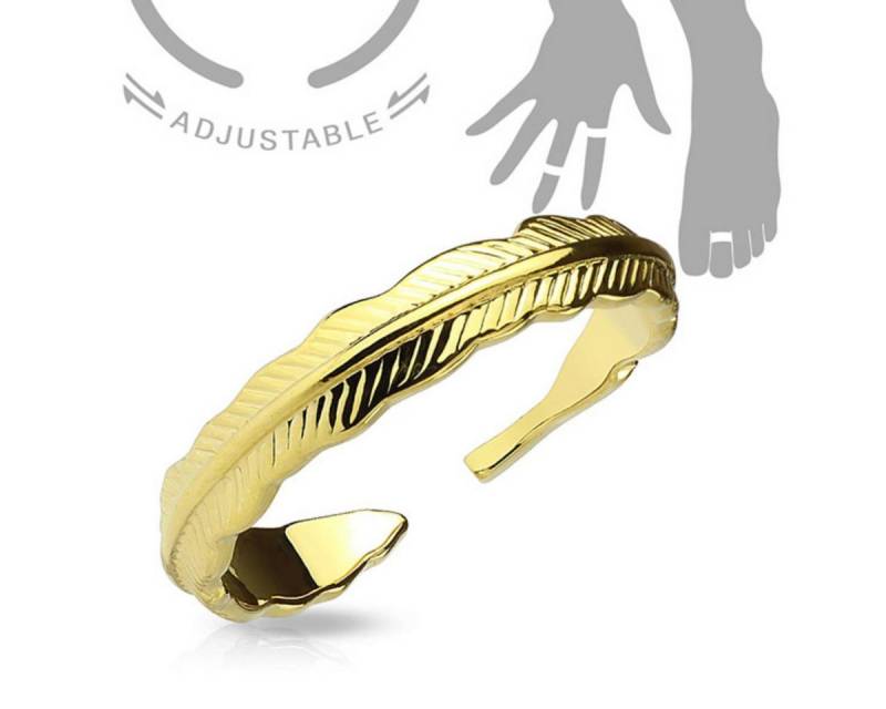 Order & Smile Schmuck Zehenring Zehenring / Mid Ring „Feder“ von Order & Smile Schmuck