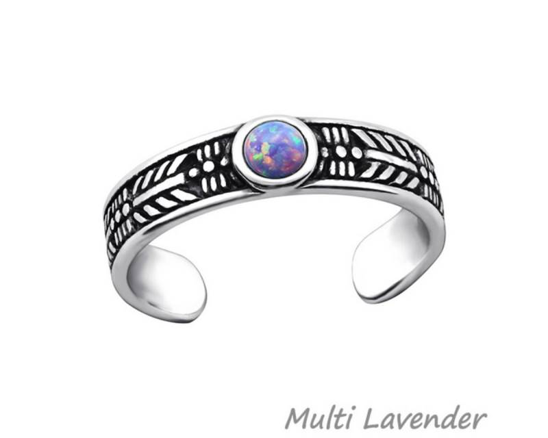 Order & Smile Schmuck Zehenring Zehenring Silber 925: Bali Zehring mit Opal, gestempelt von Order & Smile Schmuck