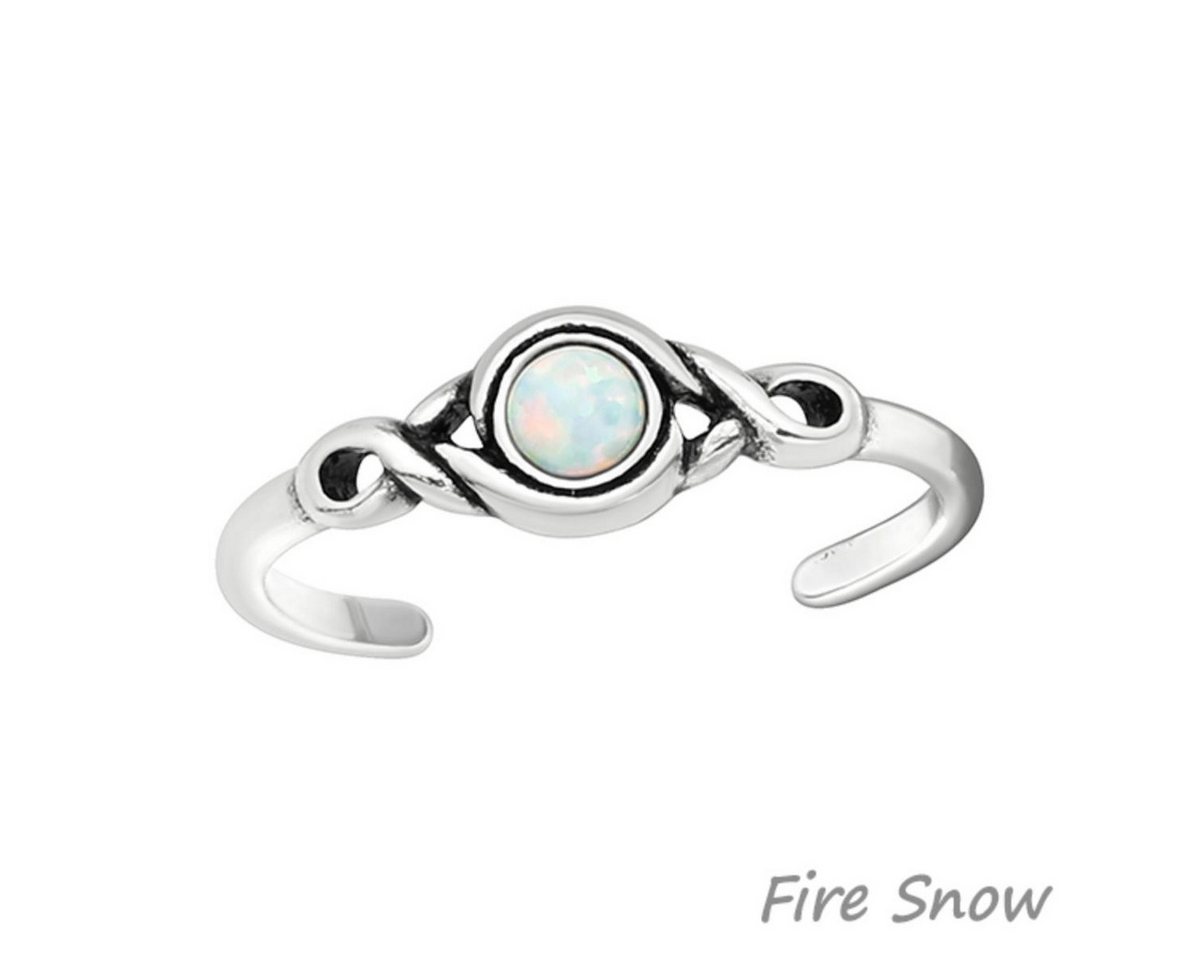 Order & Smile Schmuck Zehenring Zehenring Silber 925: Zehring mit Opal, gestempelt von Order & Smile Schmuck