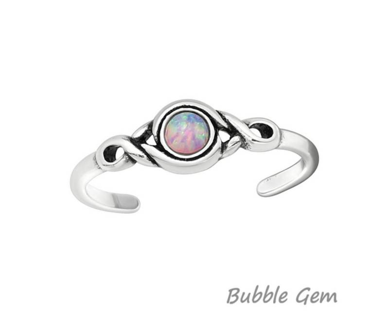 Order & Smile Schmuck Zehenring Zehenring Silber 925: Zehring mit Opal, gestempelt von Order & Smile Schmuck