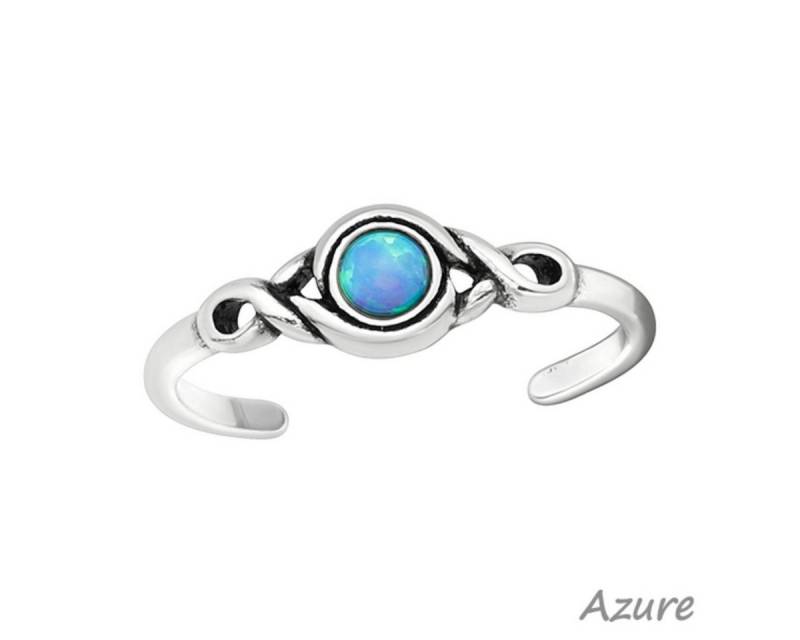 Order & Smile Schmuck Zehenring Zehenring Silber 925: Zehring mit Opal, gestempelt von Order & Smile Schmuck