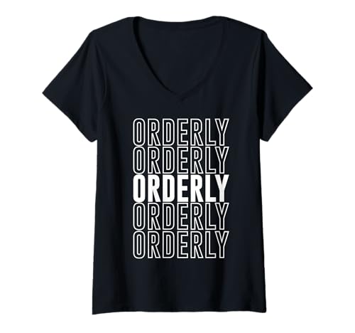 Damen Ordentlich T-Shirt mit V-Ausschnitt von Orderly Apparel