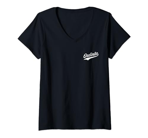 Damen Ordinär T-Shirt mit V-Ausschnitt von Ordinär