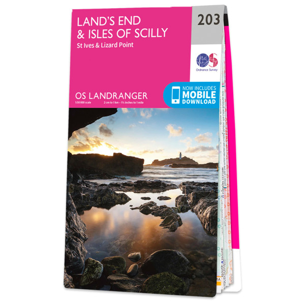 Ordnance Survey - Land's End Isles Of Scilly - Wanderkarte Auflage 2020 von Ordnance Survey