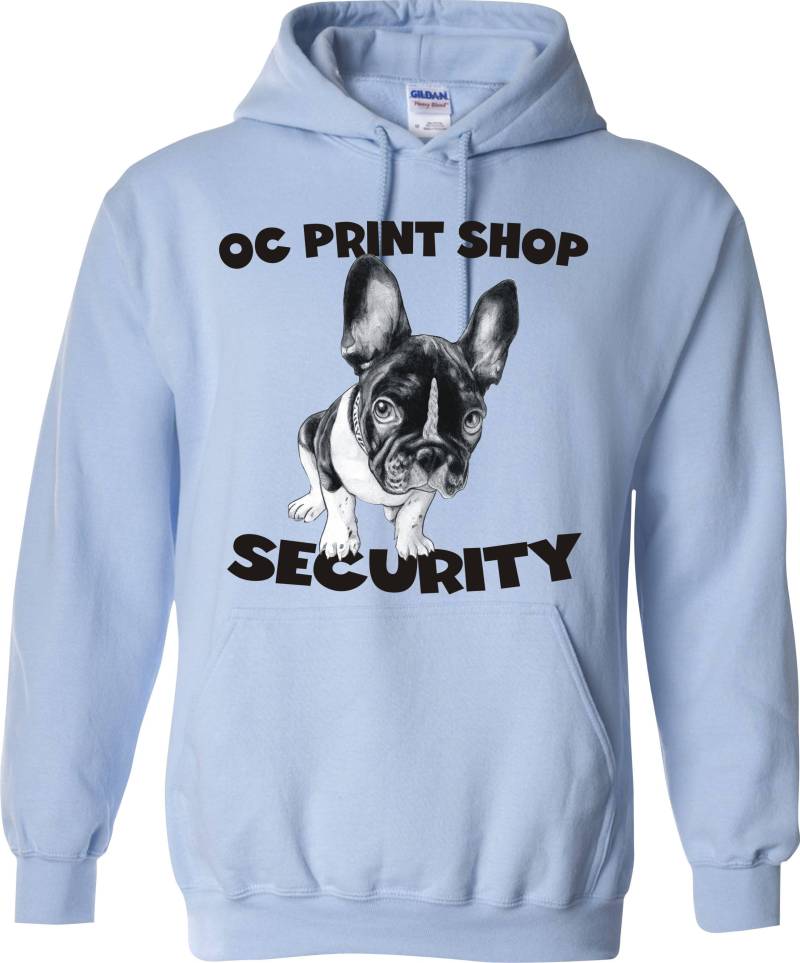 Oc Print Shop Sicherheit - Erwachsene Größen S-3xl Kapuzen Sweatshirts Viele Farboptionen Frenchie Französisch Bulldogge von OregonCoastPrintShop