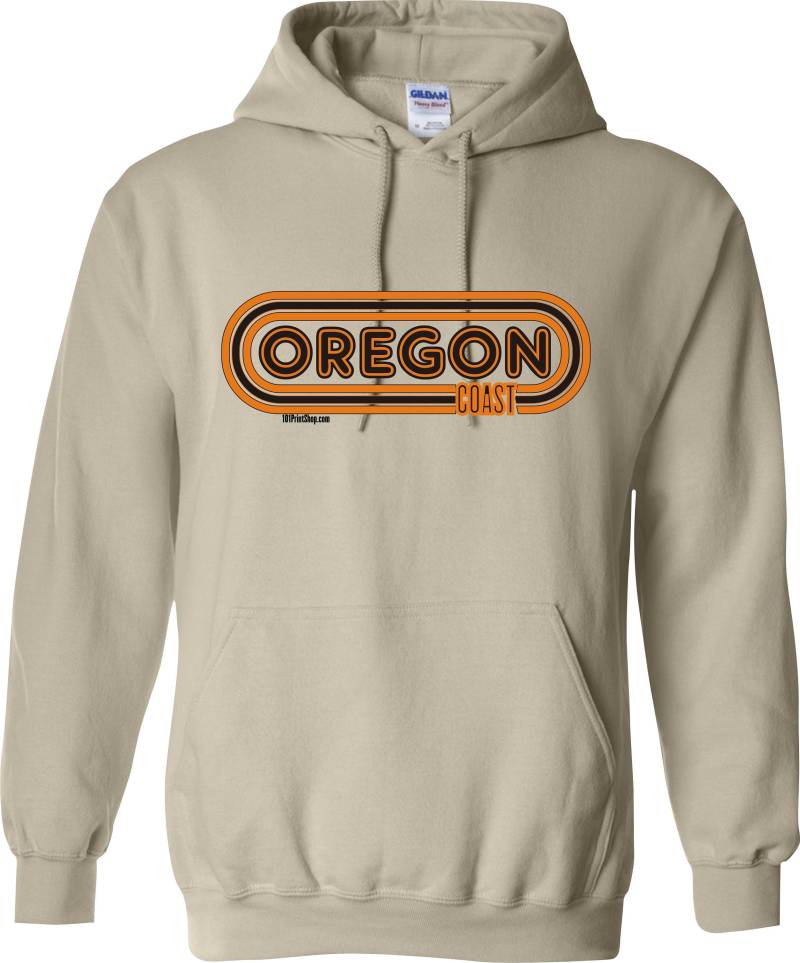 Oregon Coast Track Design Hoodie - Erwachsene Größen S-3xl Kapuzen Sweatshirts Viele Farboptionen Biber Staat Universität Print Shop von OregonCoastPrintShop