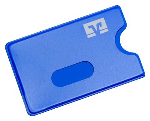Orgaexpert 6X EC Kartenhülle Stabil NEU Kreditkartenhüllen, Scheckkartenbox, Schutzhülle (Blau + VR Logo) von Orgaexpert
