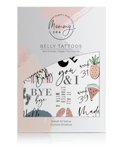 Temporäre Belly Tattoos - Coloured Edition von Organic Body Care Mommy SPA