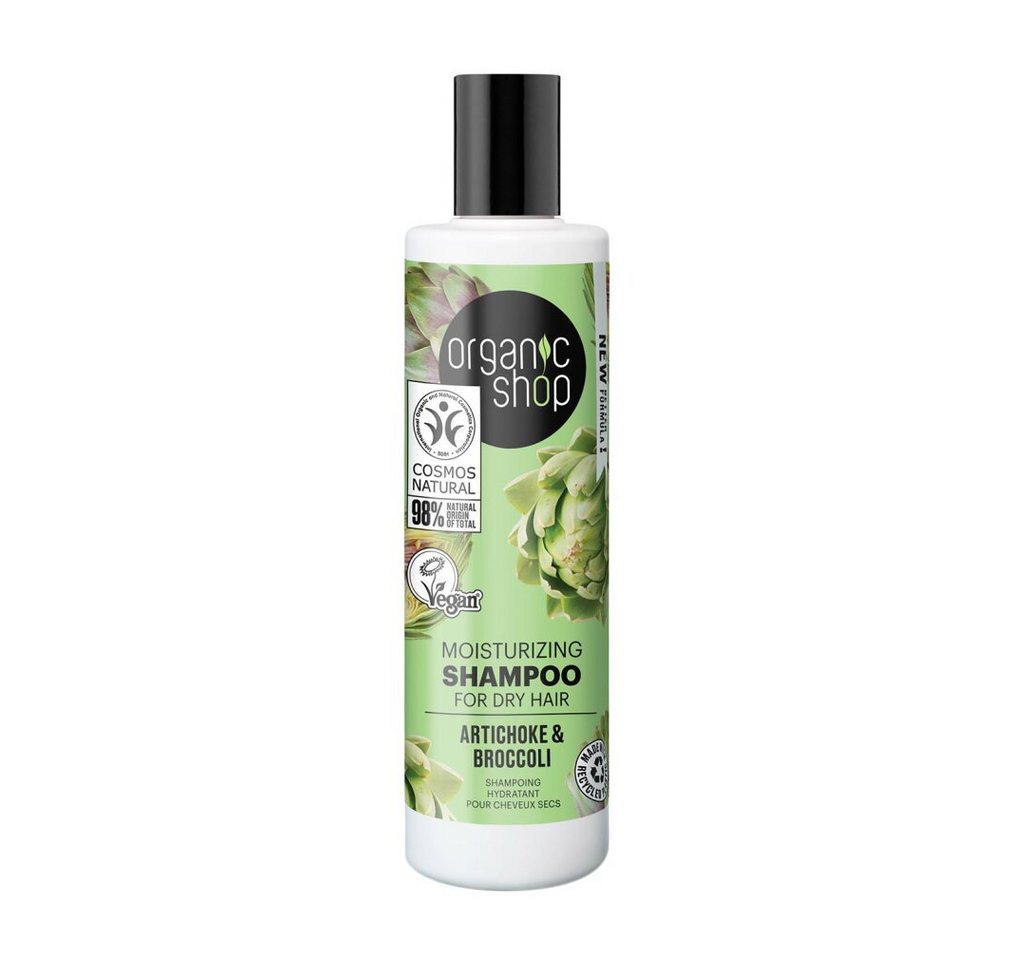 Organic Shop Haarshampoo Artichoke Moisturizing Champu Cabello Seco 280ml von Organic Shop