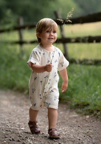 Organic by Feldman Bio-Musselin Baby Strampler "Playsuit" Spieler Kurz-arm von Organic by Feldman