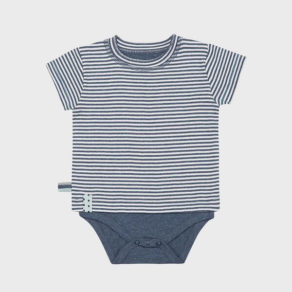 Baby S/S T-shirt Body gestreift 'OrganicEra' aus Bio-Baumwolle Baby S/S T-shirt Body gestreift 'OrganicEra' aus Bio-Baumwolle von OrganicEra