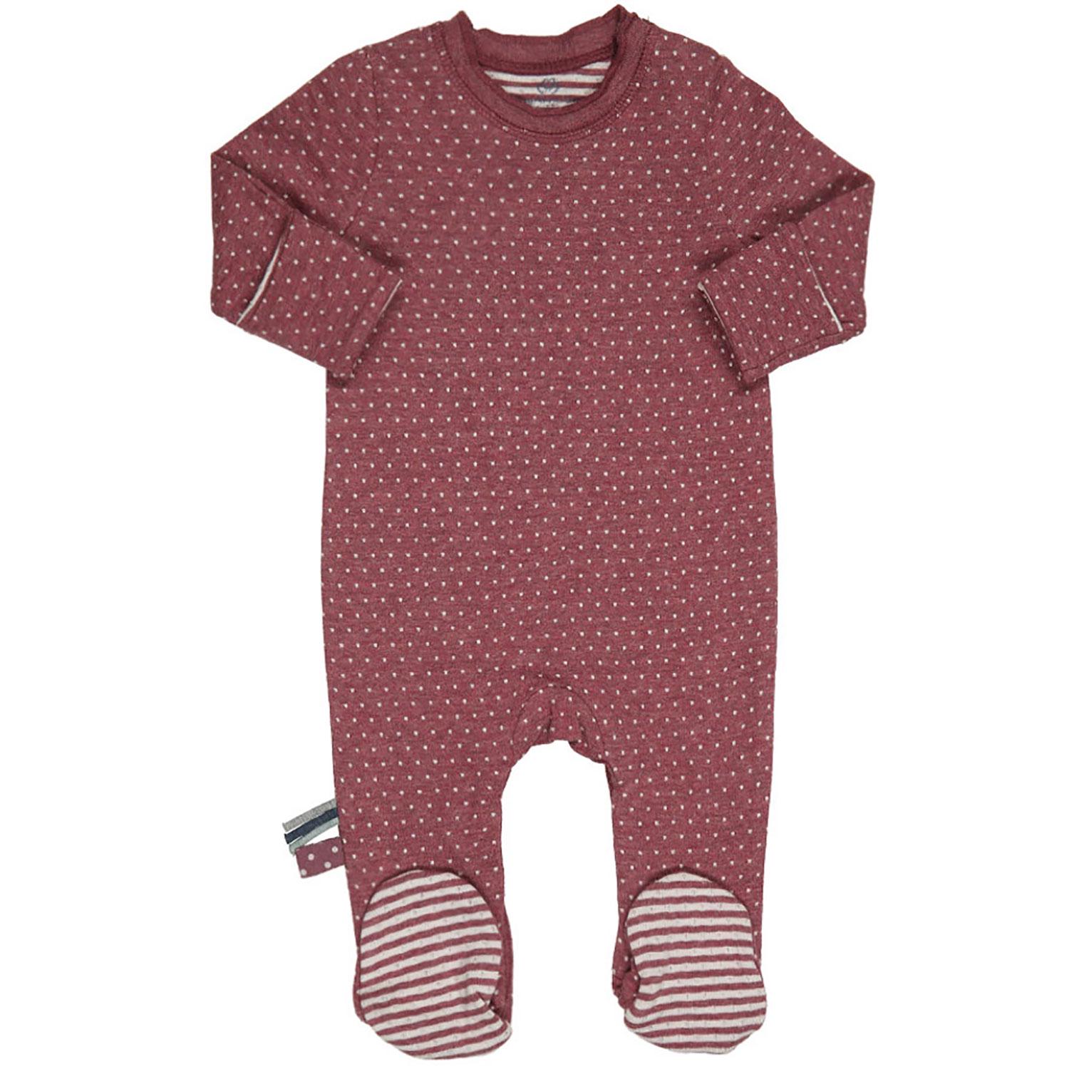 Bio-Baumwolle Babystrampler | Bordeaux Melange Gemütliche Baby Nachtwäsche Gender Neutral Strampler Für 0-2 Jahre von OrganicEraGermany