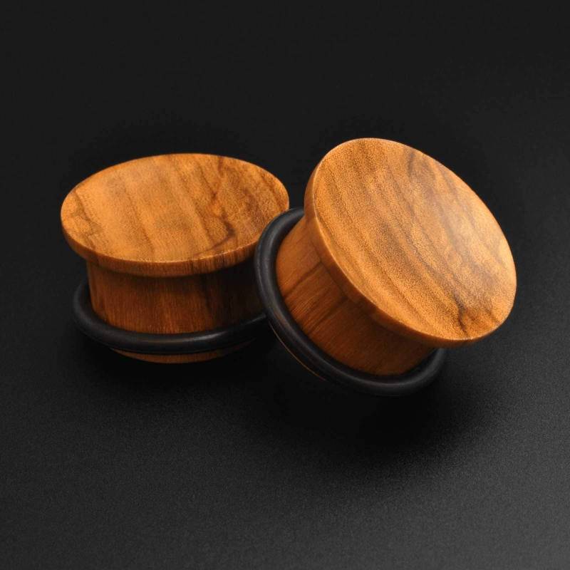 Olivenholz Single Flare Konkav Bio Holz Ohr Plug Stretcher | Größen 6 Mm | 2G - 25 | 1" Stärken von OrganicsPlugShop