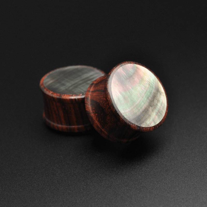 Sono Holz & Schwarzer Perlmutt Double Flare Bio Ohr Plug Stretcher | Holzohrmesser Größen 6 Mm | 2 G - 25 | 1 " Sono Holz & Schwarzer Perlmutt Double Flare Bio Ohr Plug Stretcher | Holzohrmesser Größen 6 Mm | 2 G - 25 | 1 " von OrganicsPlugShop