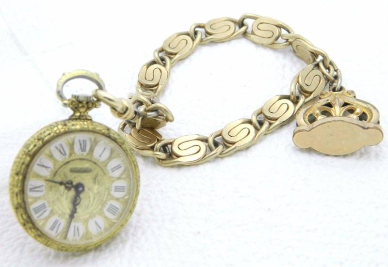 Vintage Cardow Jugendstil Wickeluhr Swiss Made 17 Jewel Taschenuhr Fob von OrganizedChaosLLCMa