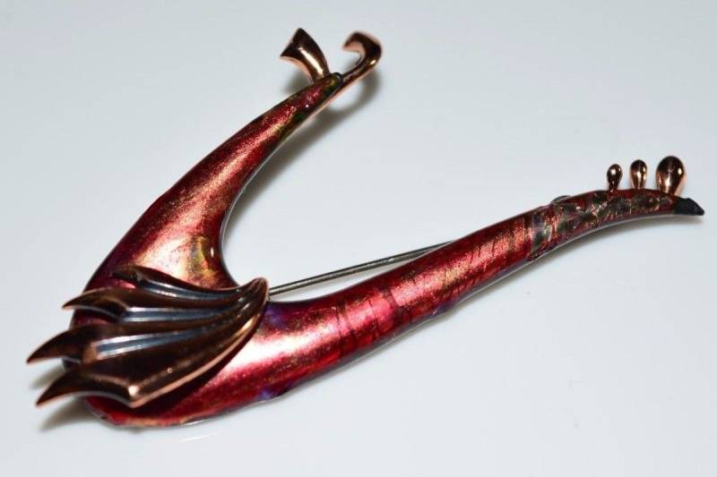 Vintage Matisse Renoir Signiert Große Rote Emaille Wingsong Pin Brosche Vintage Matisse Renoir Signiert Große Rote Emaille Wingsong Pin Brosche von OrganizedChaosLLCMa