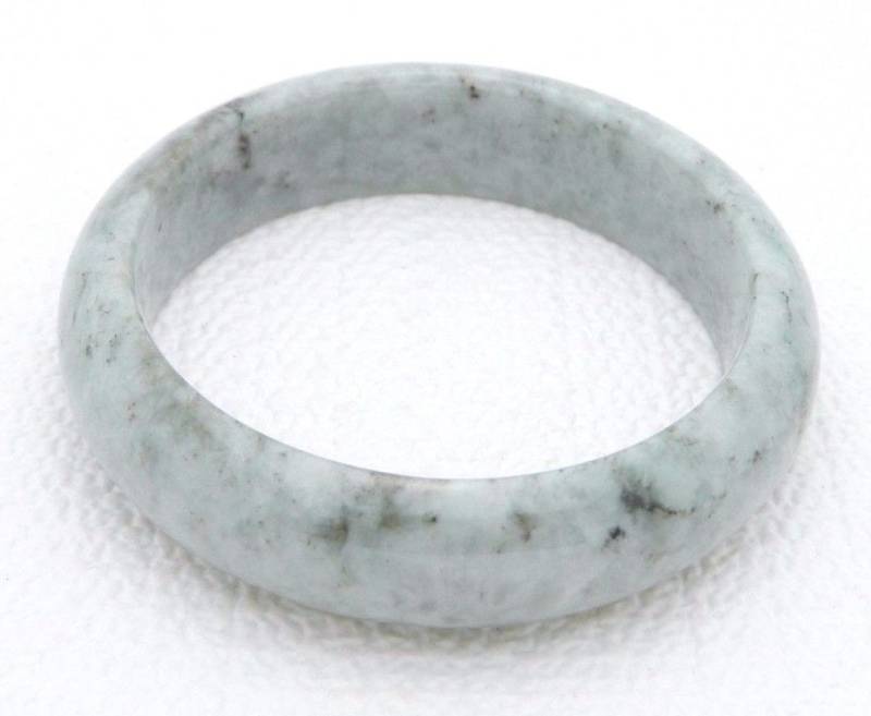 Vtg Natürlicher Grüner Aventurin Stein Polierter Armreif von OrganizedChaosLLCMa