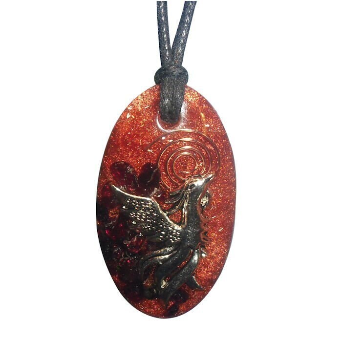 Phoenix Rising Orgon Anhänger - Vogel Des Neubeginns Phoenix Rising Orgon Anhänger - Vogel Des Neubeginns von OrgoneHarmonics