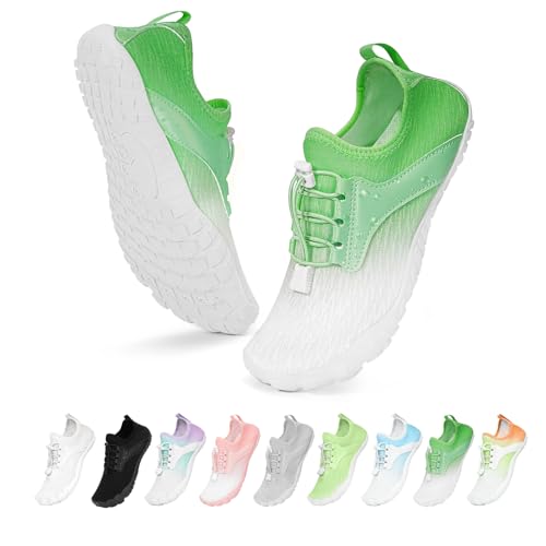 Orgonite Barfußschuhe Damen Herren Barfuss Schuhe, Atmungsaktiv Schnell Trocknend Wasserschuhe, rutschfeste Surfschuhe Badeschuhe Unisex Barfussschuhe für Beach Wandern von Orgonite