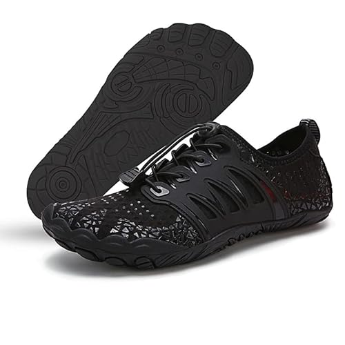 Orgonite Unisex Barfußschuhe für Damen und Herren, Schnell Trocknend Traillaufschuhe, Atmungsaktiv Fitnessschuhe Weich Leicht Badeschuhe mit rutschfest Sohle & Breiter Zehenbox von Orgonite