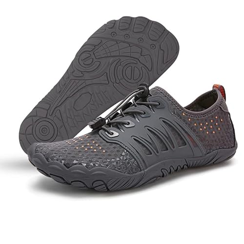 Orgonite Unisex Barfußschuhe für Damen und Herren, Schnell Trocknend Traillaufschuhe, Atmungsaktiv Fitnessschuhe Weich Leicht Badeschuhe mit rutschfest Sohle & Breiter Zehenbox von Orgonite