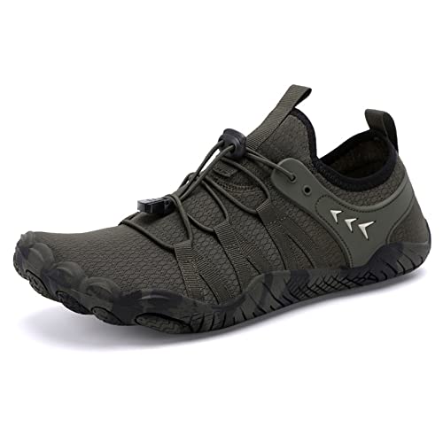 Orgonite Unisex Barfußschuhe für Damen und Herren, Schnell Trocknend Traillaufschuhe, Atmungsaktiv Fitnessschuhe Weich Leicht Badeschuhe mit rutschfest Sohle & Breiter Zehenbox von Orgonite