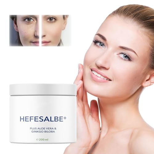 200ml Hefesalbe, Algensalbe, Hefesalbe Mit dem Plus an Aloe Vera & Ginkgo Biloba, Pflege von geschwollenen und müden Beinen, Erfrischend und entspannend, Für alle Hauttypen Frauen und Männer (1PC) von Orgrul