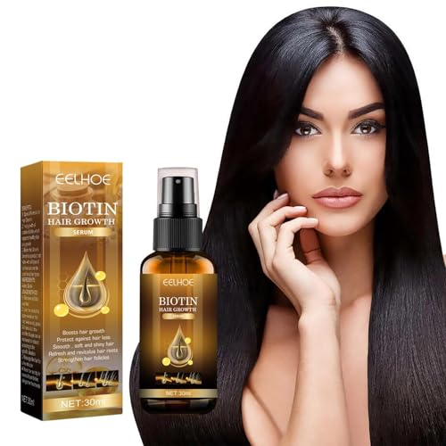 Biotin Haarwuchs Spray, Biotin Haarwachstumsserum, Haarwuchsseren Nährendes Haarspray, Vermeidung Von Haarausfall,Biotin Haarausfallöl,Haarwachstum ätherische Öle,Nährt Haar und Kopfhaut (1PC) von Orgrul