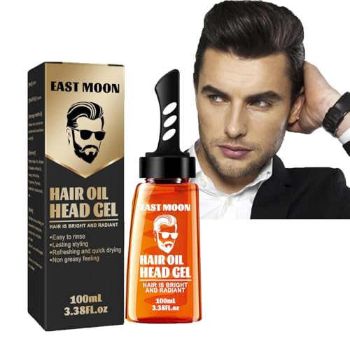 Haarstyling-Gel für Männer, 2-in-1-Haarwachsgel mit Kamm, Haargel Mit Kamm, Haargel Herren Haarwachs Männer, Haarstyling-Gel zum Modellieren der Haare und natürliches Stylen der Haare (1PC) von Orgrul