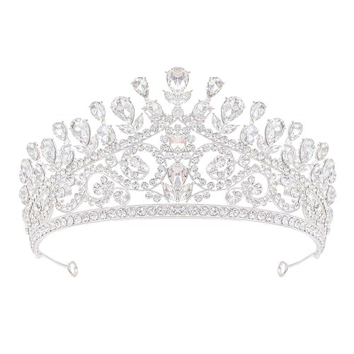 Oriamour Goldene Tiara-Kronen für Frauen – Braut, Hochzeit, Abschlussball, Quinceanera, Geburtstag, Weihnachtskrone, Geschenke – Haarschmuck, Large, Kristall, Strass Oriamour Goldene Tiara-Kronen für Frauen – Braut, Hochzeit, Abschlussball, Quinceanera, Geburtstag, Weihnachtskrone, Geschenke – Haarschmuck, Large, Kristall, Strass von Oriamour