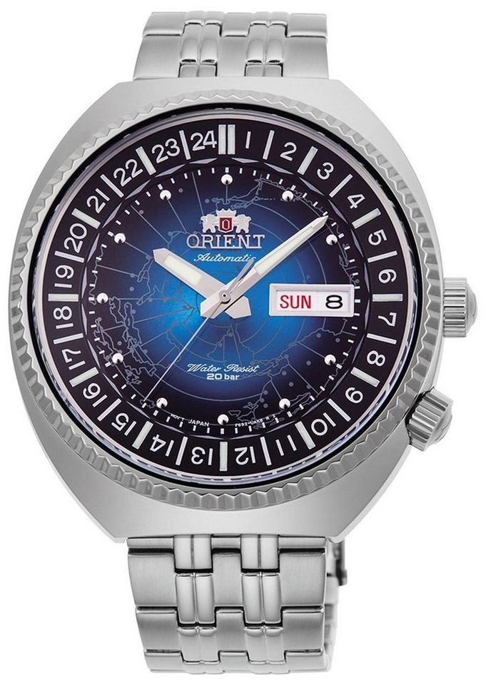 Orient Automatikuhr Orient Automatic World Map RA-AA0E03L19B Herrenuhr Revival World Map von Orient