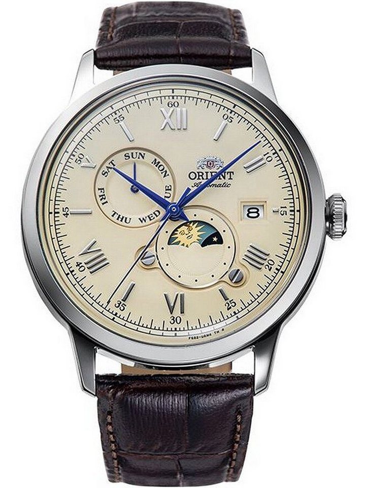 Orient Automatikuhr Orient RA-AK0803Y30B Sun and Moon Automatik Herrenuhr 41mm 3ATM Orient RA-AK0803Y30B Sun and Moon Automatik Herrenuhr 41mm 3ATM von Orient