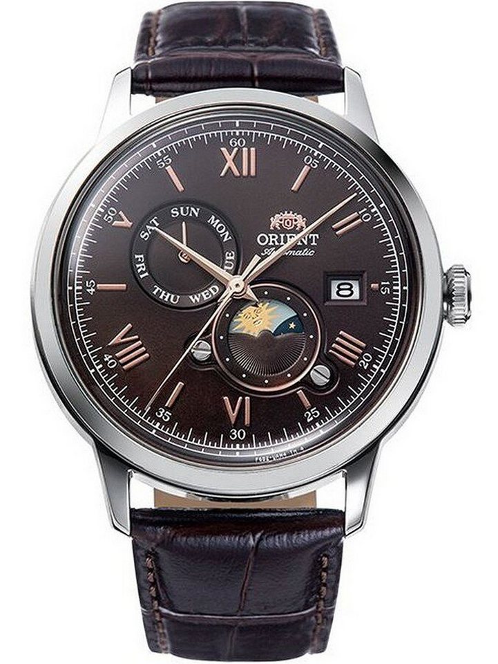 Orient Automatikuhr Orient RA-AK0804Y30B Sun and Moon Automatik Herrenuhr 41mm 3ATM Orient RA-AK0804Y30B Sun and Moon Automatik Herrenuhr 41mm 3ATM von Orient