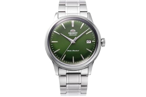 Orient Bambino Version 7 Edelstahl Uni Automatik Kleid Uhr, Grün von Orient