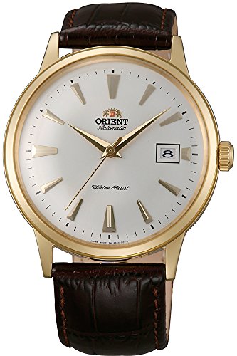 Orient Unisex Erwachsene Analog Automatik Uhr mit Leder Armband FAC00003W0 von Orient