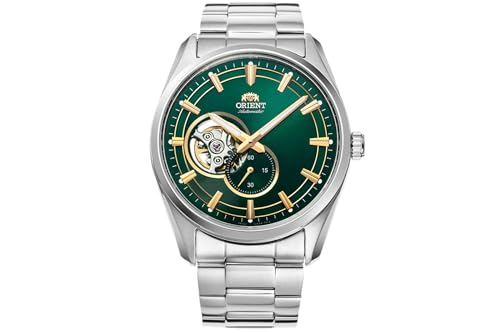 Orient Halb-Skeleton-Armbanduhr mit automatischer/handaufziehender Uhr mit Saphirglas, Gold, Classic von Orient