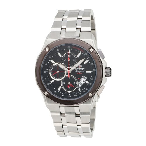Orient Herren CTD0S003B 100m Alarm-Chronograph in 1 / 5 Zweite, Kleine Sekunde, Datum Black Watch von Orient