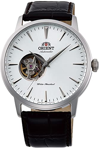 Orient Unisex Erwachsene Analog Automatik Uhr mit Leder Armband FAG02005W0 von Orient