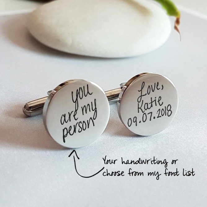 Personalisierte Manschettenknöpfe Hochzeit Bräutigam Mann Für Set Geschenk von OrientAppeal