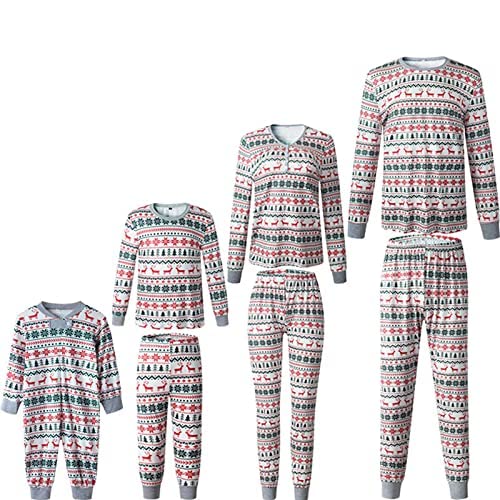 Oriental eLife Familie Weihnachten Schlafanzug, Elf Pyjamas Weihnachten Familie PJs, Weihnachtspyjama Familie Set, Elf Nachtwäsche für Damen Herren Mädchen Jungen von Oriental eLife