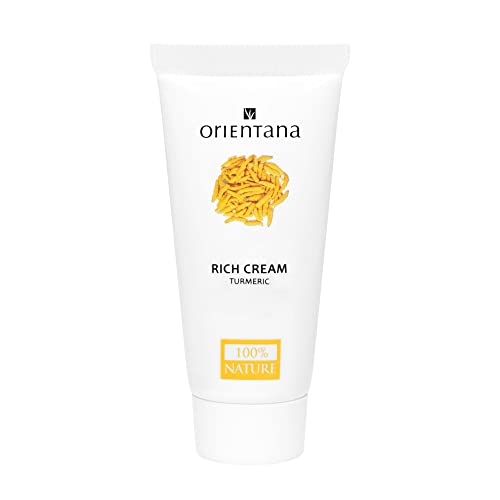 Orientana - Gesichtscreme Für Damen | 99,7% Natürliche 100% Vegane Bio | Feuchtigkeitscreme |Kurkuma Und Shea Butter | Regeneriert Die Haut | Anti-Aging Entzündungshemmende Und Antibakterielle - 30g von Orientana