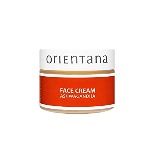 Orientana - Gesichtscreme Mit Ashwagandha | Indische Ginseng |99,7% Natürliche Vegan Bio Anti-Aging & Falten Feuchtigkeitscreme Für Damen Mit Reife Empfindliche Haut | Verlangsamt Hautalterung - 40g von Orientana