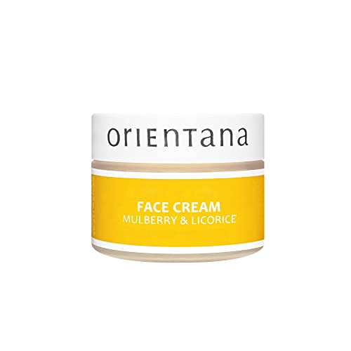 Orientana - Natürliche Gesichtscreme | Maulbeere & Süssholz | Vegan Bio Anti Aging Feuchtigkeitscreme | Fettige Problematische Haut & Rötungen | Damen & Herren | Straffende Tages & Nachtcreme 50g von Orientana