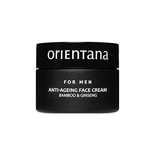 Orientana - Natürliche Gesichtscreme für Männer | Bambus und Ginseng | Anti-Ageing Gesichtscreme | Regeneriert Nährt Feuchtigkeit | Glättet & Reduziert Falten - 50g von Orientana