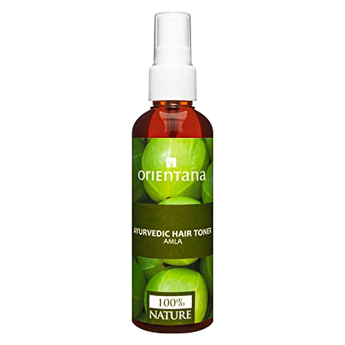 Orientana - Natürliches Haarwasser | Amla & Neem | Haartonikum Für Haarwachstum & Gegen Haarausfall | Vegan & Ohne Öle | Erfrischendes & Pflegendes Bio Haar Tonikum Für Frauen | Sprühflasche - 105 ml von Orientana