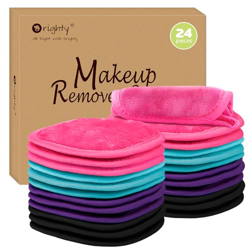 Orighty Make-up-Entferner-Tücher, 24 Stück, Make-up-Entfernungstuch, wiederverwendbare Make-up-Entferner-Pads entfernen sofort Schmutz mit nur Wasser, 12,7 x 12,7 cm Orighty Make-up-Entferner-Tücher, 24 Stück, Make-up-Entfernungstuch, wiederverwendbare Make-up-Entferner-Pads entfernen sofort Schmutz mit nur Wasser, 12,7 x 12,7 cm von Orighty