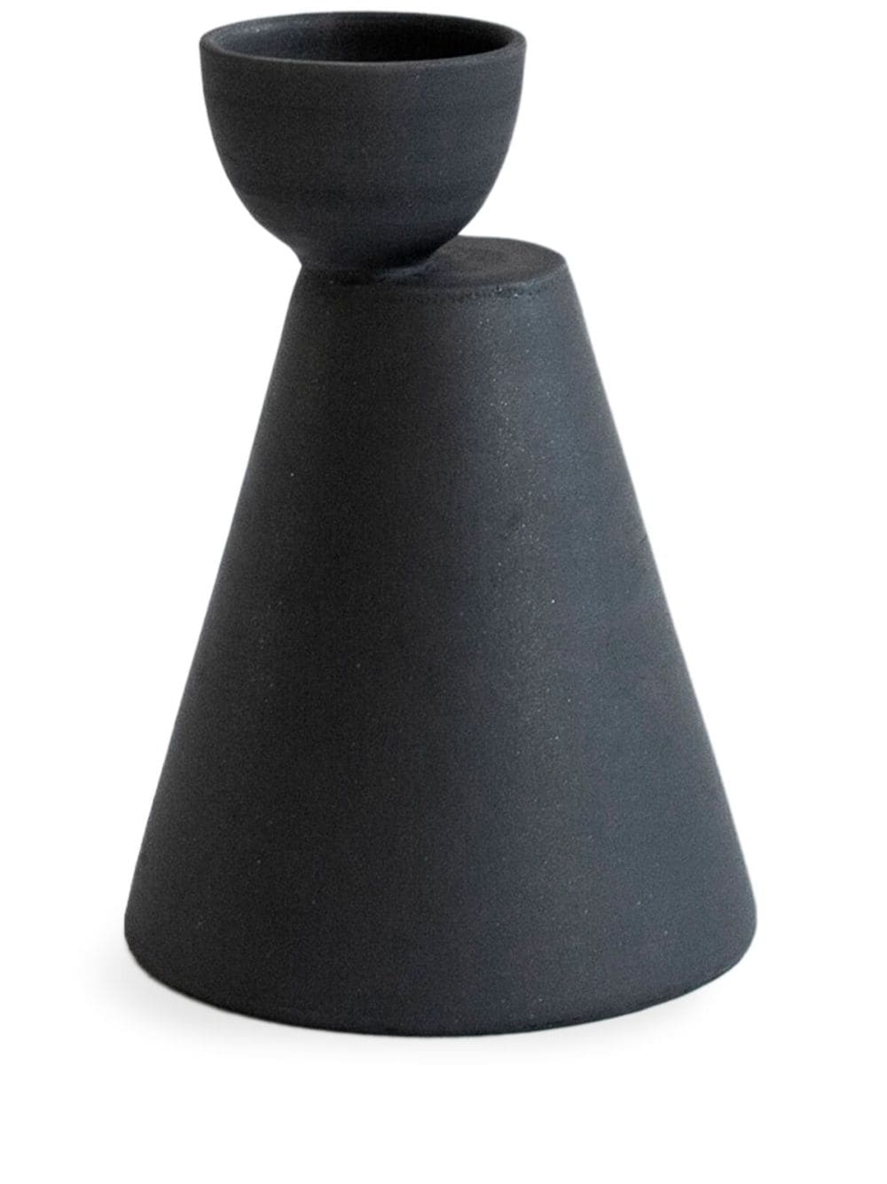 Origin Made Charred Cone Tonvase 27cm - Schwarz von Origin Made